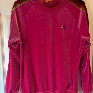 Aviator Nation Vibrant Pink Crewneck Sweater